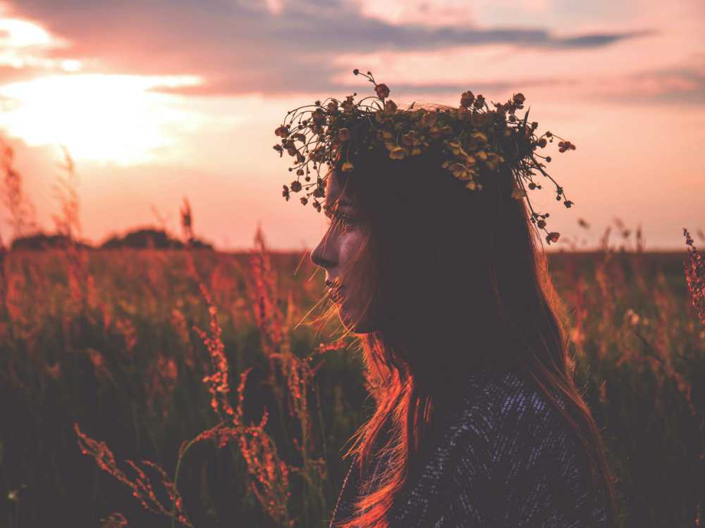 Woman in outdoor setting